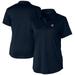 Women's Cutter & Buck Navy Washington Nationals Prospect Textured Stretch Polo