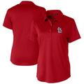 Women's Cutter & Buck Red St. Louis Cardinals Prospect Textured Stretch Polo