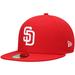 Men's New Era Red San Diego Padres White Logo 59FIFTY Fitted Hat