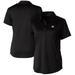 Women's Cutter & Buck Black Green Bay Packers Prospect Textured Stretch Polo