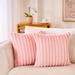 Mercer41 Byford Square Faux Fur Pillow Cover Faux Fur in Pink | 18 H x 18 W x 1 D in | Wayfair A88EA3C55C5546B4A3CB3EBC43848BB1