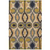 Blue 36 x 24 x 0.1 in Area Rug - Bungalow Rose Chenille Flatweave Rug Wool, Cotton | 36 H x 24 W x 0.1 D in | Wayfair