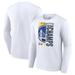 Men's Fanatics Branded White Golden State Warriors 2022 Western Conference Champions Locker Room Long Sleeve T-Shirt