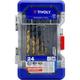 Tivoly - Coffret ranger 24 pièces -Mixtes Perçage Métal / Béton / Bois + Vissage