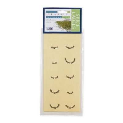 Clear Spice Labels