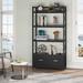 Lateral File Cabinet with Drawer and Bookshelves, Printer Stand Filing Cabinet Bookcase