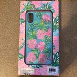 Lilly Pulitzer Accessories | Lilly Pulitzer Glitter X/Xs Iphone Case | Color: Blue/Pink | Size: Iphone X Or Xs