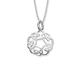 Ortak 925 Sterling Silver Handmade Necklaces Lightweight Celtic Knots Artwork Pendant Necklace Round Design Scottish Fine Jewellery of Scotland for Women