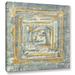 ArtWall Gold Tapestry I Gold & Gallery Wrapped Floater-Framed Canvas in White | 36 H x 36 W x 2 D in | Wayfair 2hri068a3636w