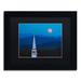 Trademark Fine Art 'Moon over Vermont' Framed Photographic Print on Canvas Canvas | 13 H x 16 W x 0.75 D in | Wayfair ALI3881-B1114BMF