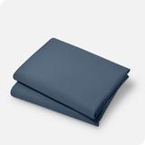 Bare Home 400 Thread Count Organic Sateen Pillowcase Set 100% Cotton/Sateen in Blue | Standard | Wayfair 840105719540