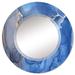 East Urban Home Blue & Grey Ink Universe - Modern Wall Mirror Round | 24 H x 24 W x 0.24 D in | Wayfair 7BB7A7A9038B474192F78E4D2585152C