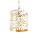 Everly Quinn Hayes Pendant, White Metal in Black/Yellow | 10 H x 9 W x 9 D in | Wayfair 56BEF5BA87774D4AAF4A00B2A0B99B78