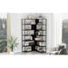 Longshore Tides 70.87" H X 37.4" W Steel Corner Bookcase in Black | 70.87 H x 37.4 W x 37.4 D in | Wayfair 93DF585852424E198FEB6ABF185CEF25