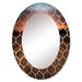 East Urban Home Landscape w/ A Field Full Of Hay Bales At Sunset - Farmhouse Wall Mirror | 30 H x 20 W x 0.24 D in | Wayfair