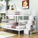 Harriet Bee Twin Over Full Bunk Bed, Wood Bunk Bed w/ Storage in White | 65 H x 57 W x 91 D in | Wayfair 665AB1B8C2494421B41293E7DB4AC847