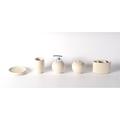 Latitude Run® 4 Piece Bathroom Accessory Set Stone in White | 5.7 H x 5.12 W x 3.54 D in | Wayfair 097D1AABC49542148C0AF149763E2FC7