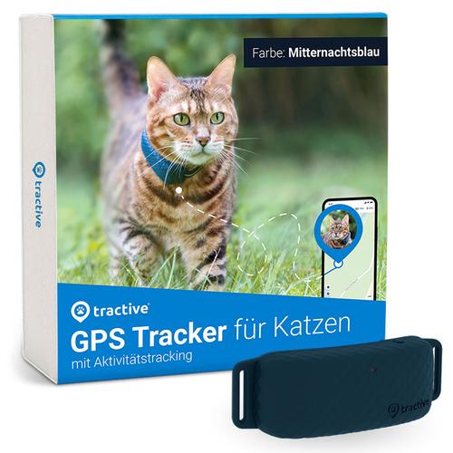 Tractive GPS- und Aktivitätstracker für Katzen mitternachtsblau