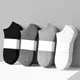 Chaussettes basses invisibles pour hommes 10 paires noires blanches couleur unie été automne