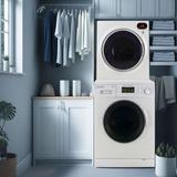 Equator 13lbs White compact Washer 2.6 cu.ft White Compact Dryer - Stackable Set