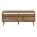 Monarch Specialties Media Living Room Tv Stand 48 Inch - Walnut - 47.25"L x 15.5"W x 20"H