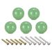 33x35mm Ceramic Drawer Knobs, 5pcs Ball Shape Door Pull Handles Green