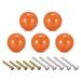 33x35mm Ceramic Drawer Knobs, 5pcs Ball Shape Door Pull Handles Orange