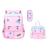 Classic Girls Cute Unicorn Backpack Princess Bow Children's School Bag