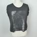 American Eagle Outfitters Tops | American Eagle Aeo Soft And Sexy Black Cropped Graphic Tee With Constellations | Color: Black/Gray | Size: S