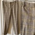 J. Crew Pants & Jumpsuits | J. Crew Cafe Capri In 100% Wool Plaid Print Academia | Color: Tan/Yellow | Size: 2