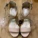 Jessica Simpson Shoes | Jessica Simpson Nude Jersano Wedges | Color: Gold | Size: 8
