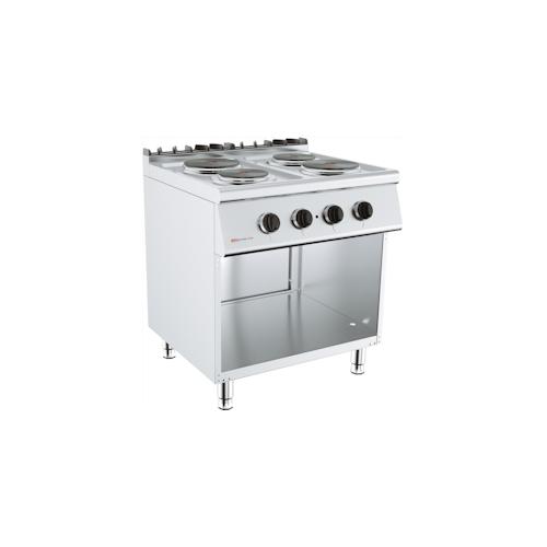 Elektroherd - 4 Platten + inklusiv Unterbau - 7,7 kW
