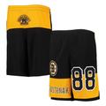 Youth David Pastrnak Black Boston Bruins Pandemonium Name & Number Shorts