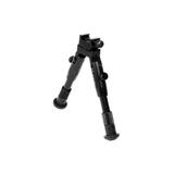 Leapers UTG Shooter's SWAT Bipod Rubber Feet 6.2in-6.7in Center Height Black TL-BP28S