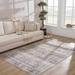 Arias 5'3" x 7' Beachhouse/Clay/Faded Driftwood/Dark Gray/Nutmeg/Beige/Camel/Medium Gray/Medium Brown Washable Area Rug - Hauteloom