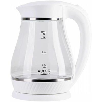 Camry Kettle electric ad 1274 2200W 1.7l white color (ad 1274 white) - Adler