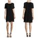 Michael Kors Dresses | Michael Kors Black Pleated Flutter Dress | Color: Black | Size: Xs