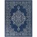 Blue 83.86 x 62.99 x 0.01 in Indoor/Outdoor Area Rug - Balta Rugs Ridha Oriental Medallion Indoor/Outdoor Area Rug | Wayfair 19411699.160213.1