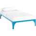 Ollie Platform Bed by Modway Metal in Blue | 11 H x 76 W x 80 D in | Wayfair MOD-5430-LBU