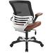 Expedition Office Chair by Modway Upholstered in Red/Brown | 41 H x 26 W x 26 D in | Wayfair EEI-595-TAN