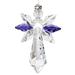 Woodstock Chimes Guardian Angel 5.0 H x 1.0 W x 1.0 D in Crystal in Amethyst | 5" H X 1" W X 1" D | Wayfair CALAT