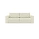 LOOKS by Wolfgang Joop Looks V-1 Designer Sofa mit Hockern, 2 Sitzer Couch, Funktionssofa, weiß, Sitzbreite 200 cm