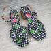 Kate Spade Shoes | Kate Spade Hayden Knot Checkered Heels Sz 6b | Color: Black/Green | Size: 6