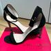 Kate Spade Shoes | Kate Spade Isa In Black Kid Suede With Multi Color Stone Heels - 10m | Color: Black/Red | Size: 10