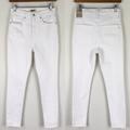 Madewell Jeans | Madewell High-Rise Skinny White Jeans Raw Hem Nwt | Color: White | Size: 26p