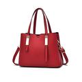 NICOLE & DORIS Handbags for Women Top Handle Bag Elegant Crossbody Bags Ladies Shoulder Bags Leather PU Exquisite Tote Bag For Work Shopping Travel Red