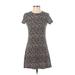 American Eagle Outfitters Casual Dress: Brown Animal Print Dresses - Women's Size Small