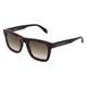 Alexander McQueen AM0301S Herren-Sonnenbrille Vollrand Eckig Kunststoff-Gestell, Braun