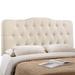 Modway Annabel Upholstered Fabric Headboard Wood in White | 58 H x 78.5 W x 5 D in | Wayfair MOD-5158-IVO