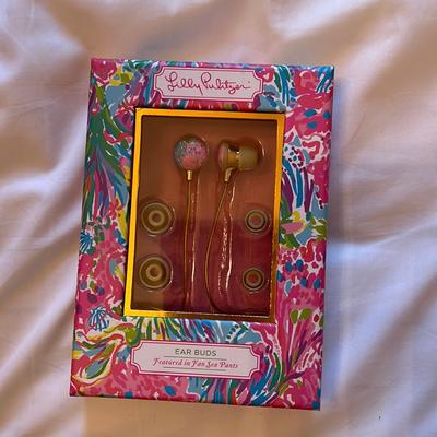 Lilly Pulitzer Headphones | Lilly Pulitzer Earbuds | Color: Gold/Pink | Size: Os